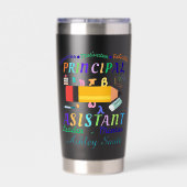 Personalized principal assistant teacher's day thermobecher (Rückseite)