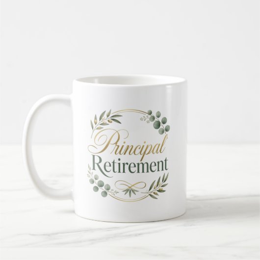 Personalized Principal Retirement Gift Kaffeetasse (Links)