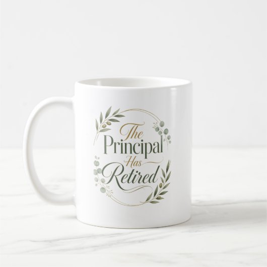 Personalized Principal Retirement Gift Kaffeetasse (Links)