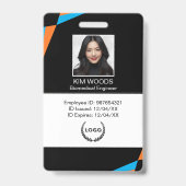 Personalized Professional Employee ID Photo Ausweis (Vorderseite)
