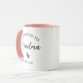 Personalized Promoted to Grandma Tasse (Vorderseite Links)