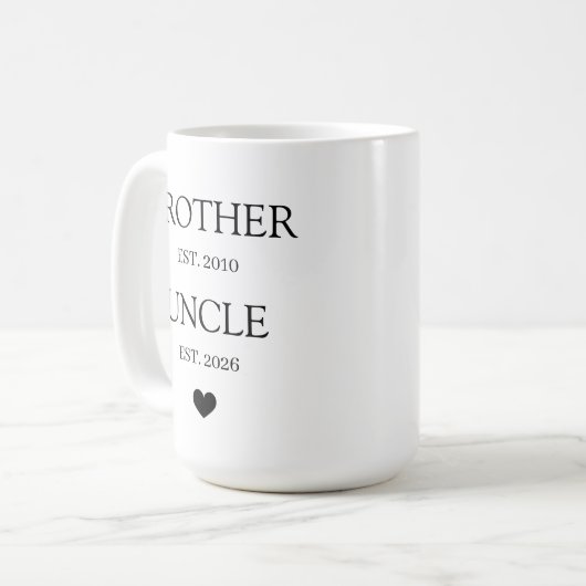 Personalized Promoted to Uncle Kaffeetasse (Vorderseite Links)