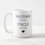 Personalized Promoted to Uncle  Kaffeetasse (Links)
