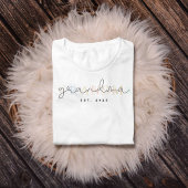 Personalized proud grandmother Floral Elegance T-Shirt