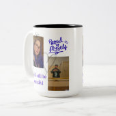 Personalized "Proud of Myself" mug - personal phot Zweifarbige Tasse (Vorderseite Links)