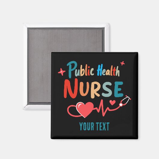 Personalized Public health nurse RN gifts Magnet (Vorderseite/Rückseite)
