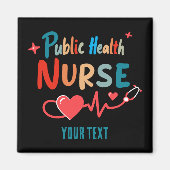Personalized Public health nurse RN gifts Magnet (Vorne)