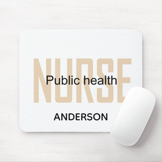 Personalized Public health nurse RN gifts Mousepad (Mit Mouse)