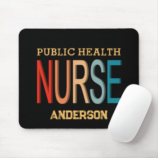 Personalized Public health nurse RN gifts Mousepad (Mit Mouse)