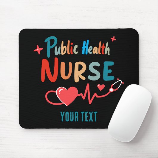 Personalized Public health nurse RN gifts Mousepad (Mit Mouse)