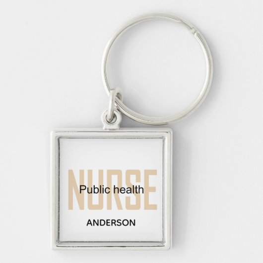 Personalized Public health nurse RN gifts Schlüsselanhänger (Vorne)