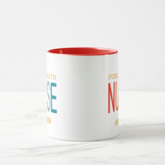 Personalized Public health nurse RN gifts Tasse (Zentrum)