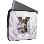 Personalized Pup – Min Pin Laptopschutzhülle (Vorne Rechts)