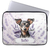 Personalized Pup – Min Pin Laptopschutzhülle (Vorderseite)