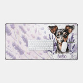 Personalized Pup – Min Pin Schreibtischunterlage (Tastatur & Maus)