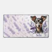 Personalized Pup – Min Pin Schreibtischunterlage (Vorderseite)