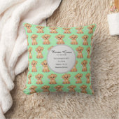 Personalized Puppy Birth Pillow Kissen (Decke)
