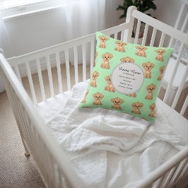 Personalized Puppy Birth Pillow Kissen