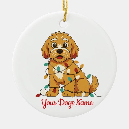 Personalized Puppy Christmas Ornament (Vorne)