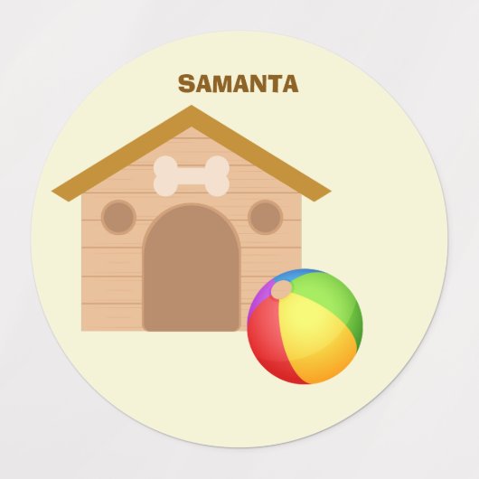 Personalized Puppy Labels Etiketten (Design 2)