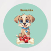 Personalized Puppy Labels Etiketten (Design 1)