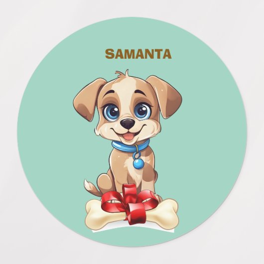 Personalized Puppy Labels Etiketten (Design 1)
