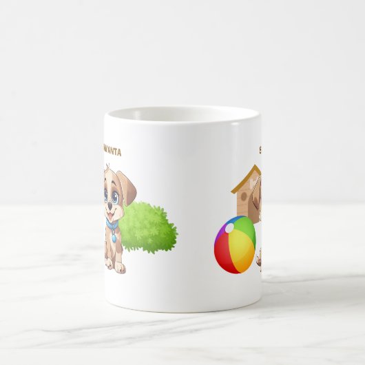 Personalized Puppy Mug Kaffeetasse (Mittel)
