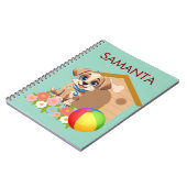 Personalized Puppy Notebook Notizblock (Linke Seite)