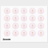 Personalized Purim Sticker – Pink Cotton Candy (Blatt)