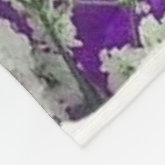 Personalized Purple Butterfly Proverbs 3:5-6 Relig Fleecedecke (Ecke)