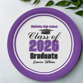 Personalized Purple Class of 2026 Graduation Party Pappteller