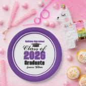 Personalized Purple Class of 2026 Graduation Party Pappteller (Party)