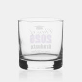 Personalized Purple Class of 2026 Graduation Whiskyglas (Rückseite)