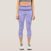 Personalized Purple Elegant Floral Capri (Vorderseite)