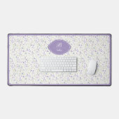 Personalized Purple Floral Schreibtischunterlage (Tastatur & Maus)