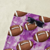 Personalized Purple Football Kids Strandtuch (Beispiel)