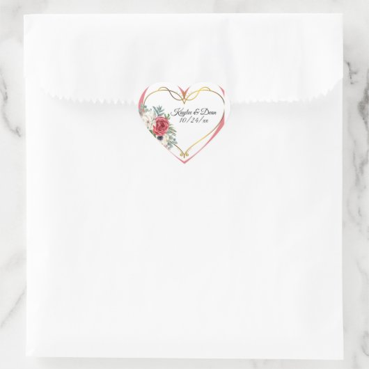 Personalized Purple Heart stickers (Tasche)