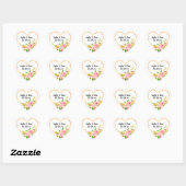 Personalized Purple Heart stickers (Blatt)