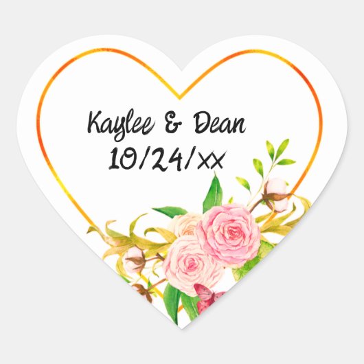 Personalized Purple Heart stickers (Vorderseite)