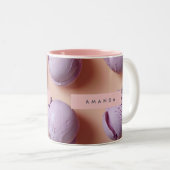 Personalized Purple Ice Cream Scoop Zweifarbige Tasse (VorderseiteRechts)