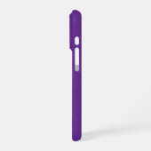 Personalized Purple iPhone Case with Custom Hülle (Linke Seite)