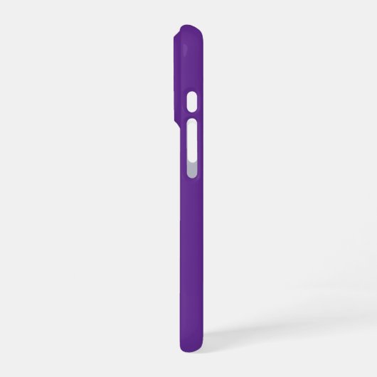 Personalized Purple iPhone Case with Custom Hülle (Linke Seite)
