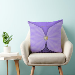 Personalized Purple Jewel Textile Illusion Kissen
