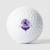 Personalized Purple Moon Golf Ball  (Vorderseite)