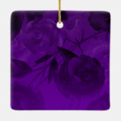 Personalized Purple Tiara & Butterflies Keepsake Keramikornament (Rückseite)