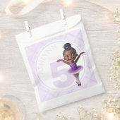 Personalized Purple Tutu Ballerina Birthday Geschenktütchen (Ausgeschnitten)