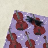 Personalized Purple Violin Strandtuch (Beispiel)