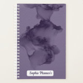 Personalized Purple Watercolor Planner Planer (Vorderseite)