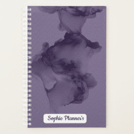 Personalized Purple Watercolor Planner Planer