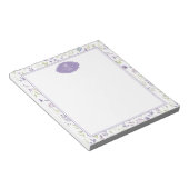 Personalized Purple Wildflower Floral Notizblock (angewinkelt)
